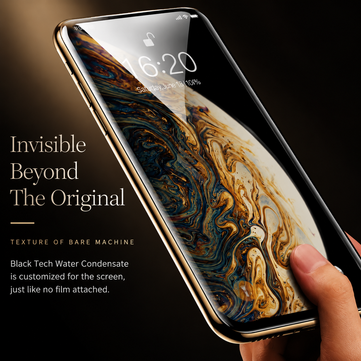 Premium iPhone Hydrogel Screen Protector Full Coverage Protective Film Smooth Touch Anti Scratch Impact Absorption Flexible HD Clarity Shield
