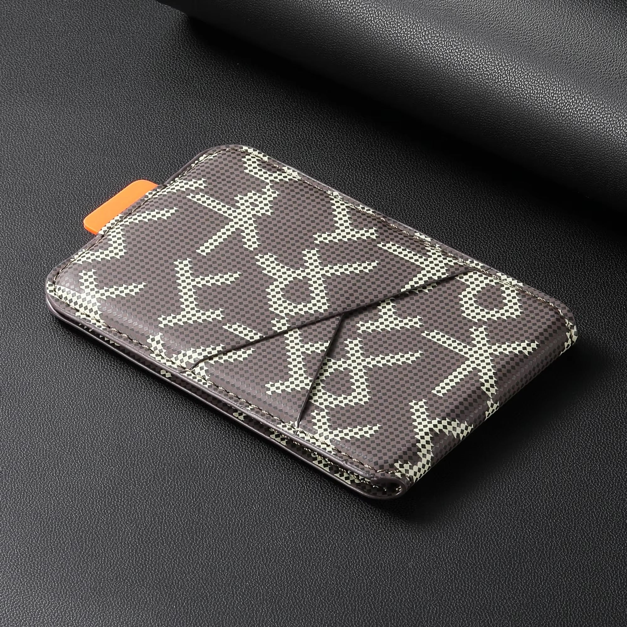Premium iPhone MagSafe Compatible Leather Wallet Magnetic Card Holder Secure Cash Storage Strong Magnet Anti Scratch Travel Accessory Organizer