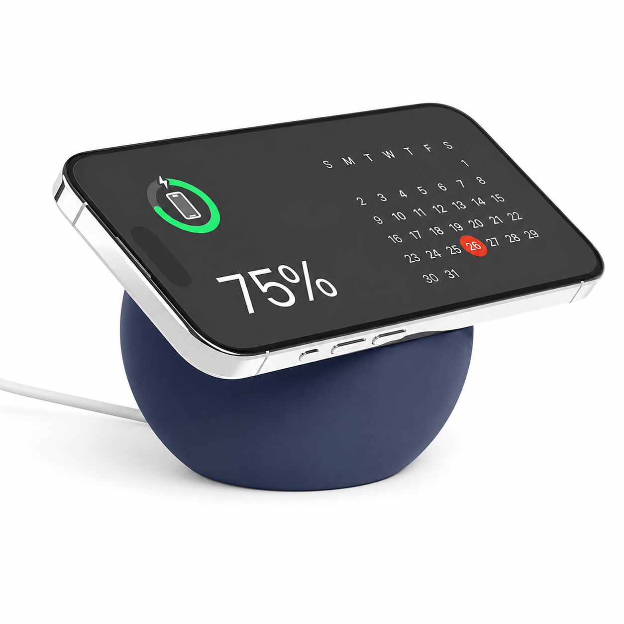 Premium iPhone MagSafe Stand Magnetic Desktop Holder Wireless Charging Compatible Silicone Base Non Slip Stable Viewing Dock Adjustable Desk Mount