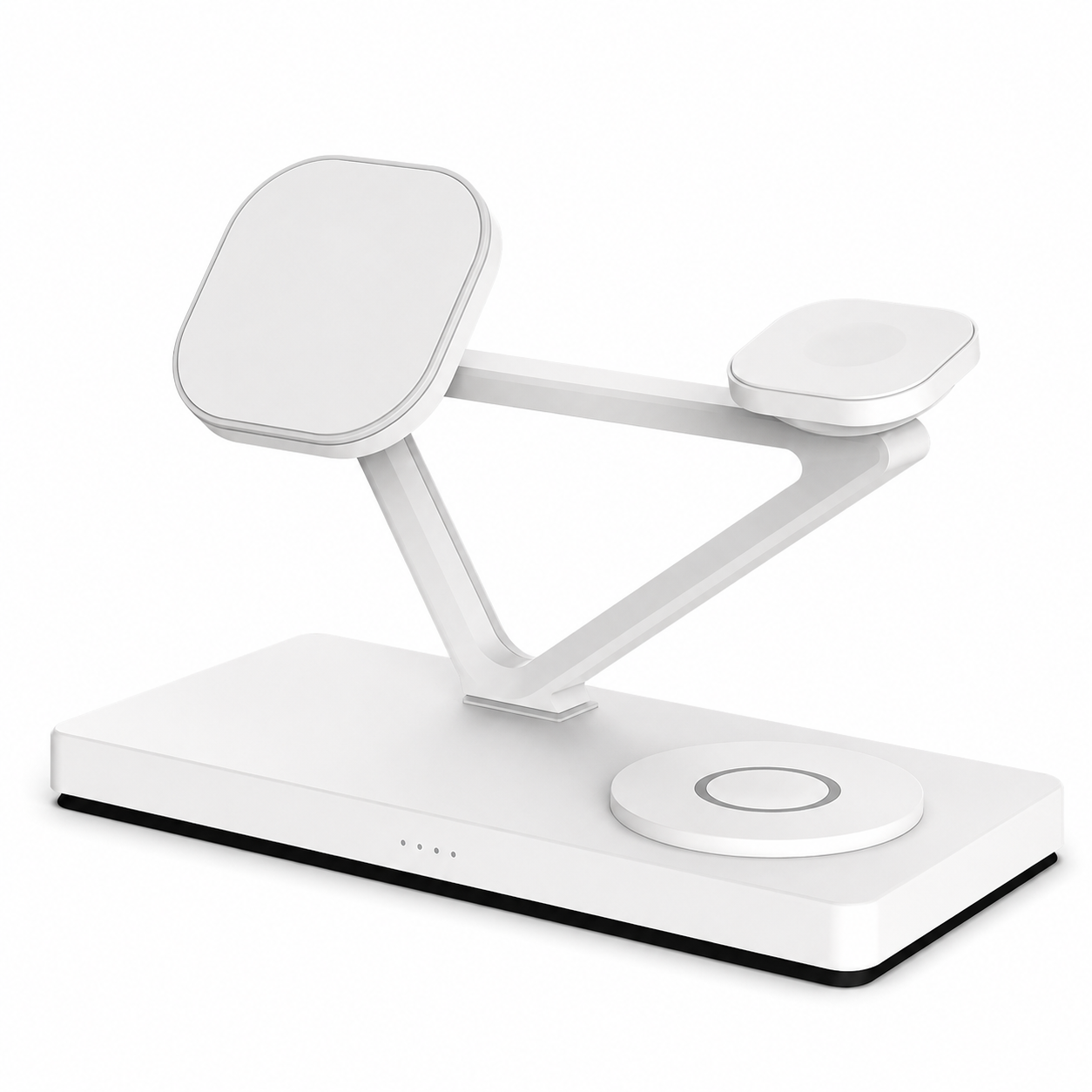 Premium iPhone MagSafe Wireless Charger 3 in 1 Magnetic Charging Station Fast Power Stand Watch Earbuds Type C Input Desktop Organizer Dock Holder