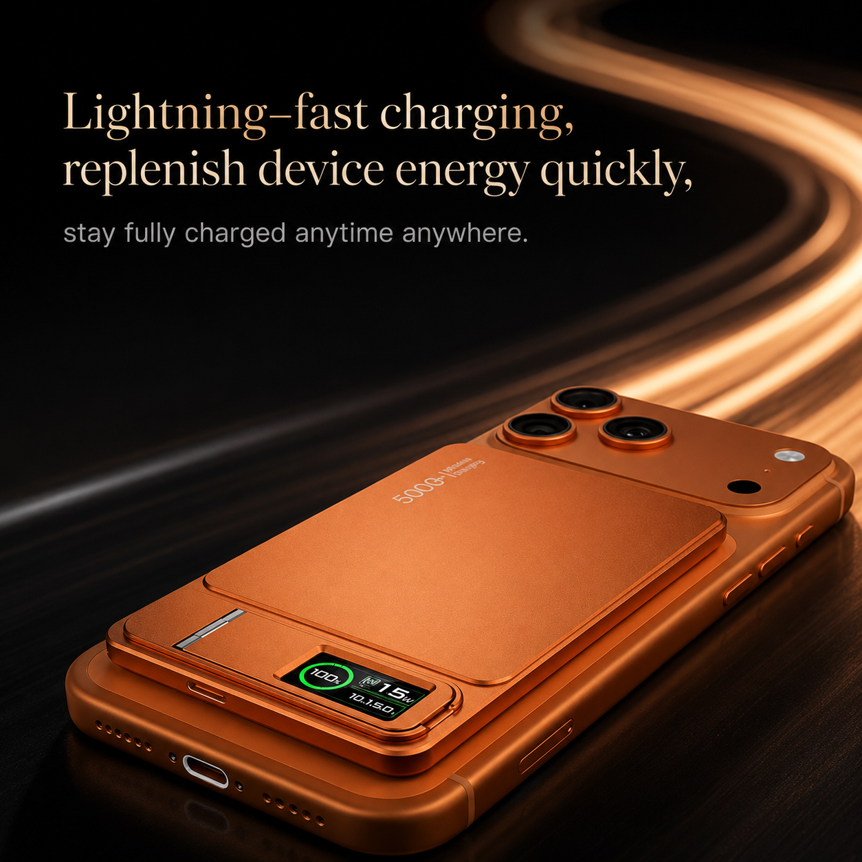 Premium iPhone Magnetic Power Bank 3 In 1 Wireless Charger 20W Fast Charging Portable Battery Digital Display Stand Watch Support Travel Ready