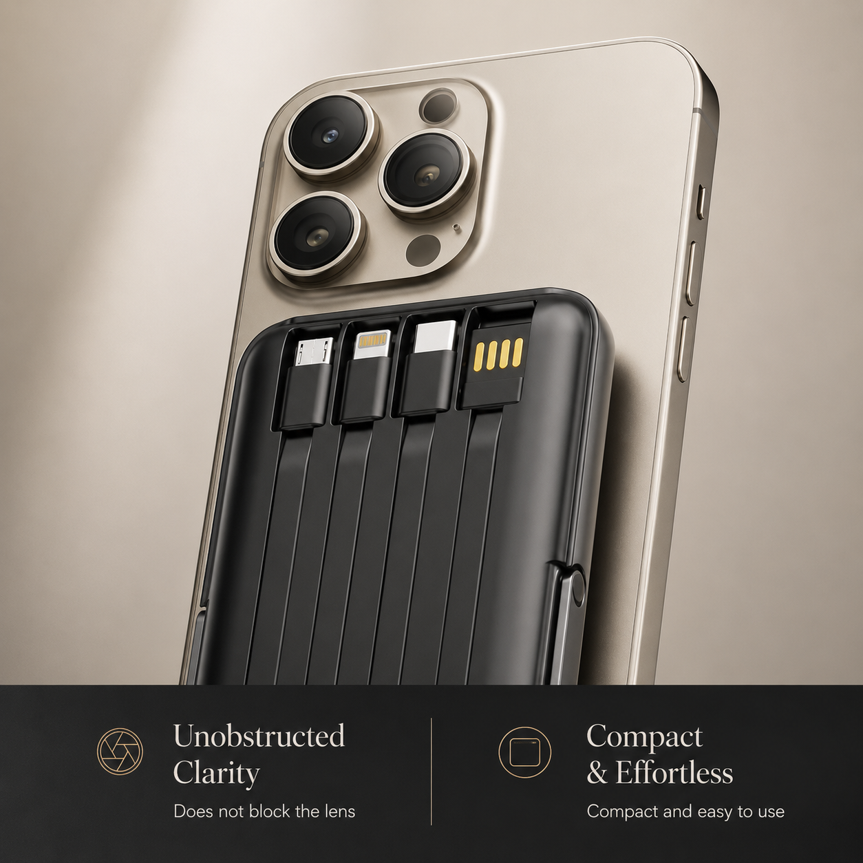 Premium iPhone Magnetic Wireless Power Bank 22.5W Fast Charging Portable Battery Built In Cable Stand 10000mAh PD External Battery Pack Charger