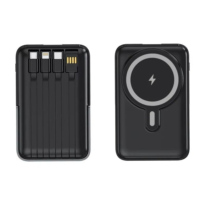 Premium iPhone Magnetic Wireless Power Bank 22.5W Fast Charging Portable Battery Built In Cable Stand 10000mAh PD External Battery Pack Charger