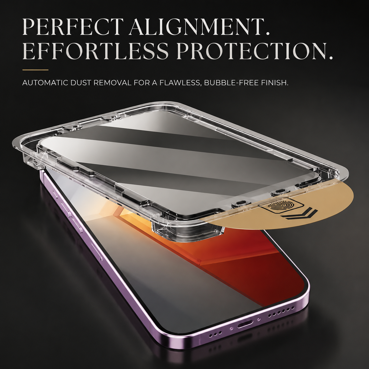 Premium iPhone Privacy Screen Protector Tempered Glass Anti Spy Shield Oleophobic Coating Anti Fingerprint Scratch Resistant HD Clarity Alignment Kit