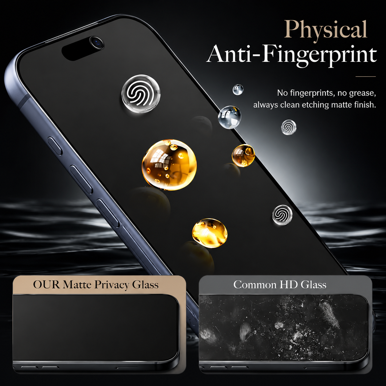 Premium iPhone Screen Protector Matte Ceramic Protective Film Anti Glare Soft Touch Anti Fingerprint Scratch Resistant Slim Design Shield Guard