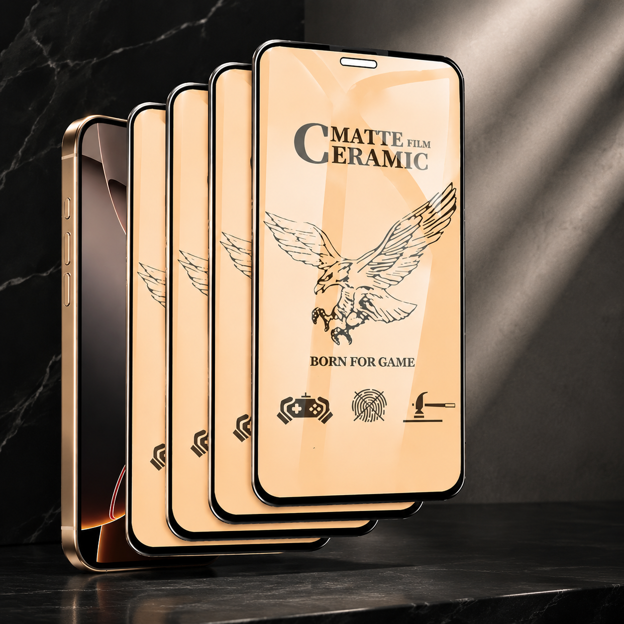 Premium iPhone Screen Protector Matte Ceramic Protective Film Anti Glare Soft Touch Anti Fingerprint Scratch Resistant Slim Design Shield Guard