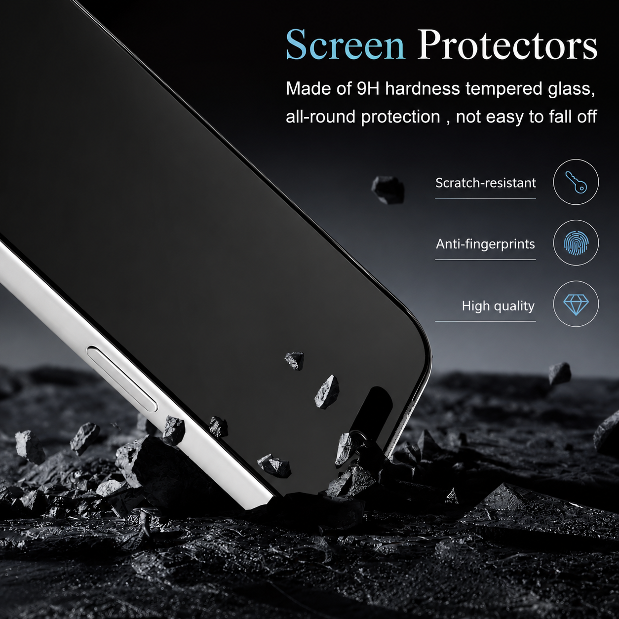 Premium iPhone Screen Protector Matte Ceramic Protective Film Anti Glare Soft Touch Anti Fingerprint Scratch Resistant Slim Design Shield Guard