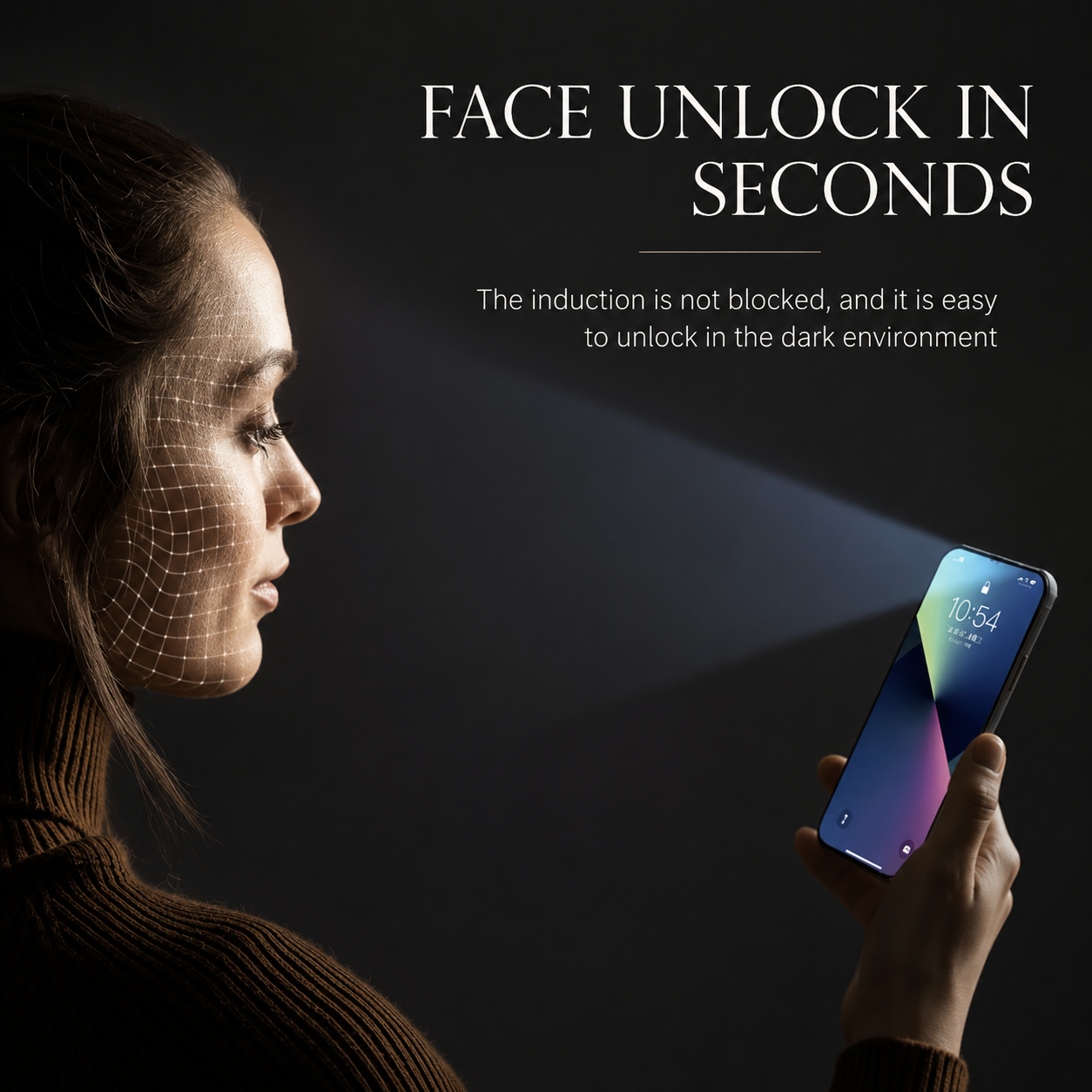 Premium iPhone Screen Protector Privacy Anti Spy Tempered Glass Full Coverage Anti Blue Light Scratch Resistant Protective Film Oleophobic Coating