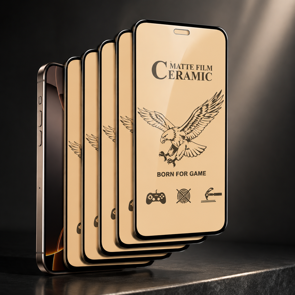 Premium iPhone Screen Protector Privacy Anti Spy Tempered Glass Full Coverage Anti Blue Light Scratch Resistant Protective Film Oleophobic Coating