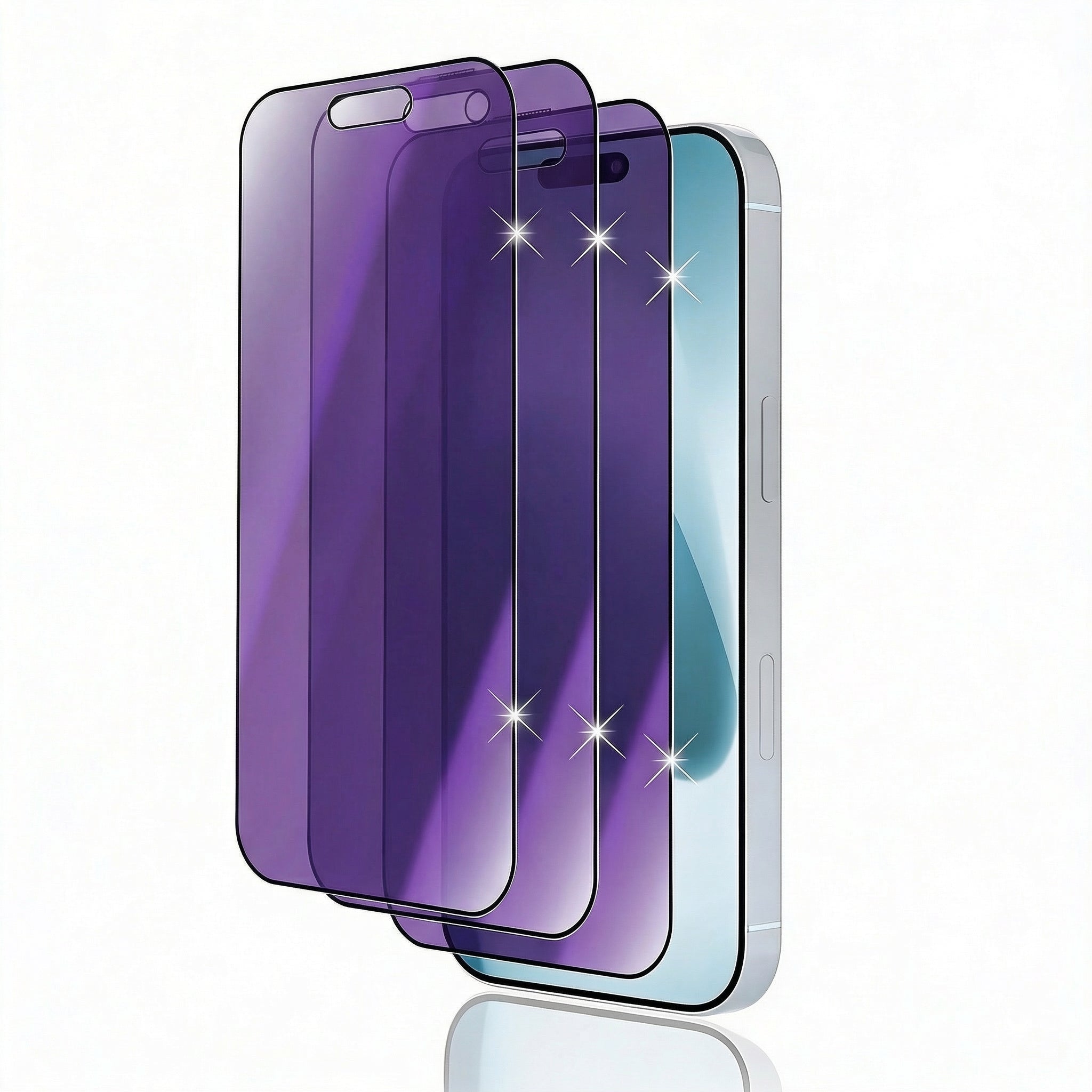 Premium iPhone Screen Protector Privacy Anti Spy Tempered Glass Full Coverage Anti Blue Light Scratch Resistant Protective Film Oleophobic Coating