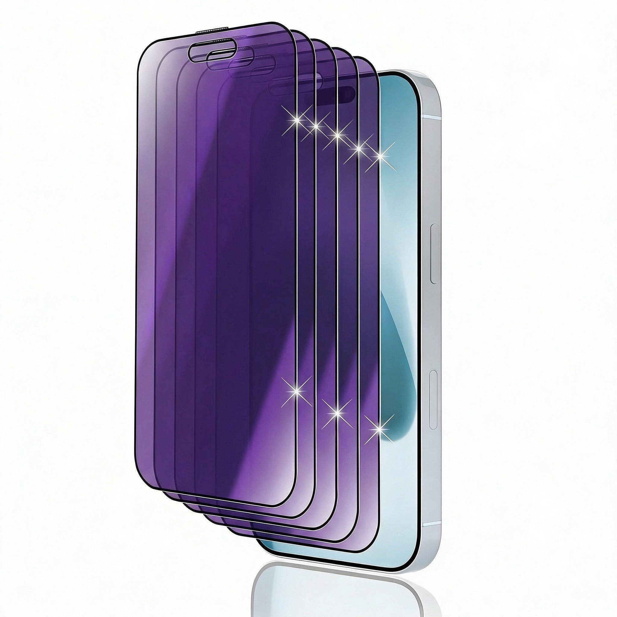 Premium iPhone Screen Protector Privacy Anti Spy Tempered Glass Full Coverage Anti Blue Light Scratch Resistant Protective Film Oleophobic Coating