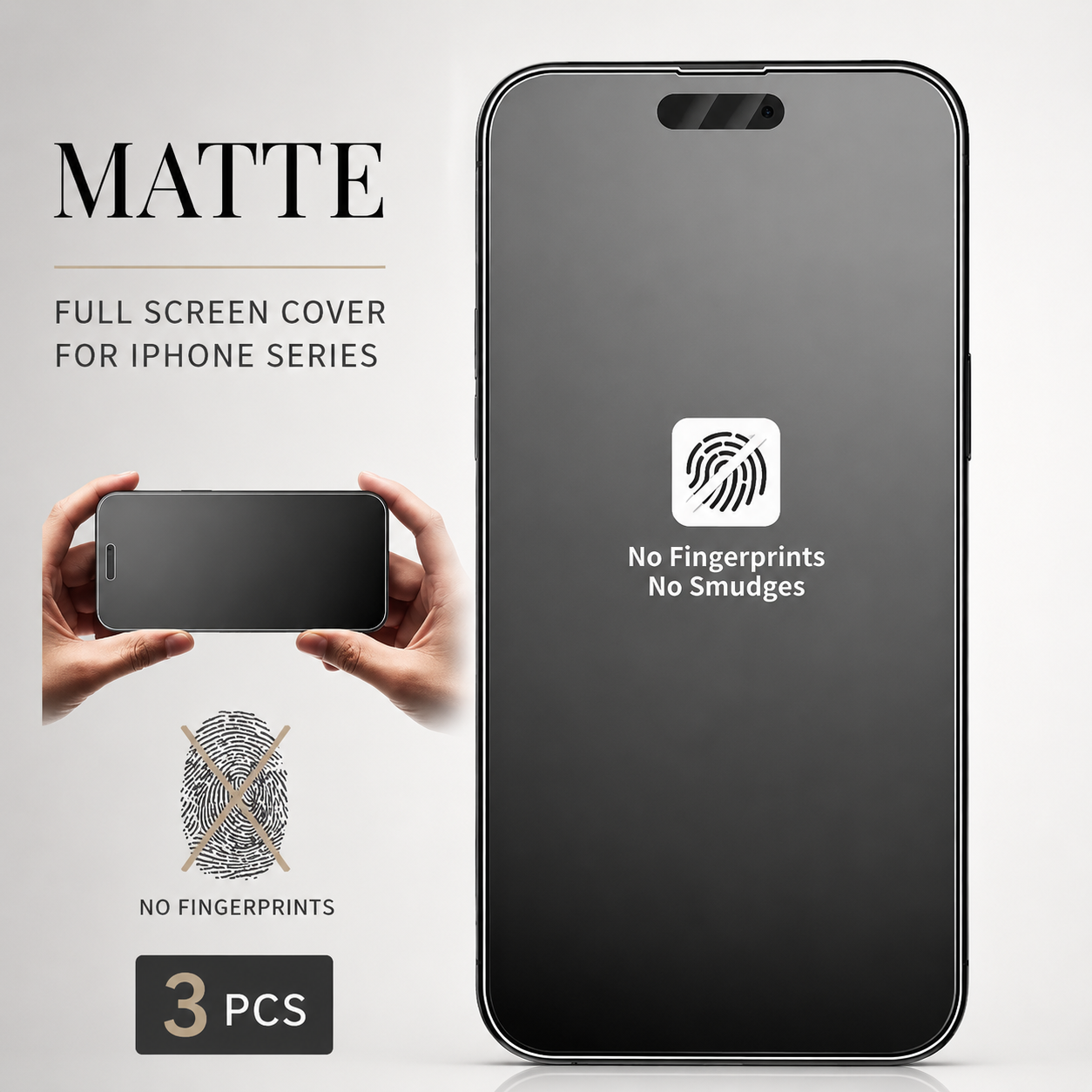 Premium iPhone Screen Protector Privacy Tempered Glass Anti Spy Matte Anti Glare Oleophobic Coating Full Coverage Installation Frame Scratch Resistant