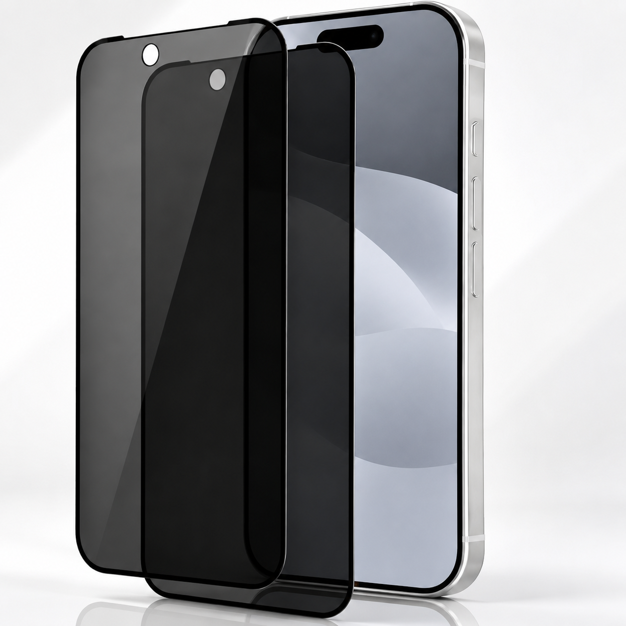 Premium iPhone Screen Protector Privacy Tempered Glass Anti Spy Matte Anti Glare Oleophobic Coating Full Coverage Installation Frame Scratch Resistant