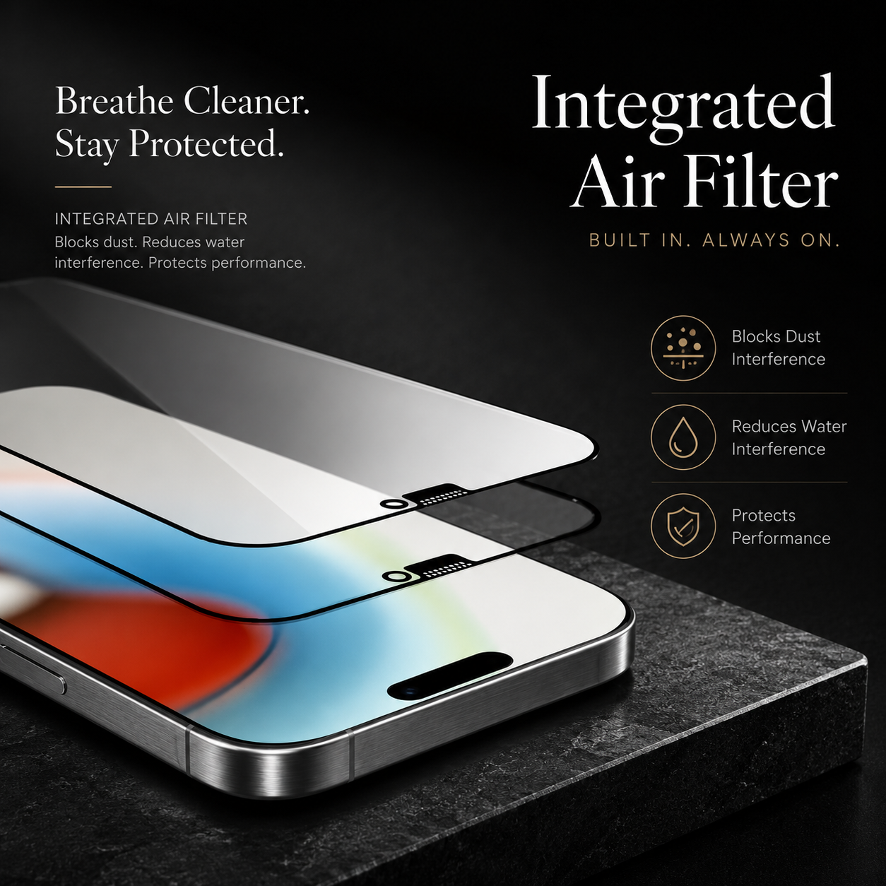 Premium iPhone Screen Protector Tempered Glass HD Clear Anti Fingerprint Scratch Resistant Bubble Free Shatterproof Ultra Thin Case Friendly Film