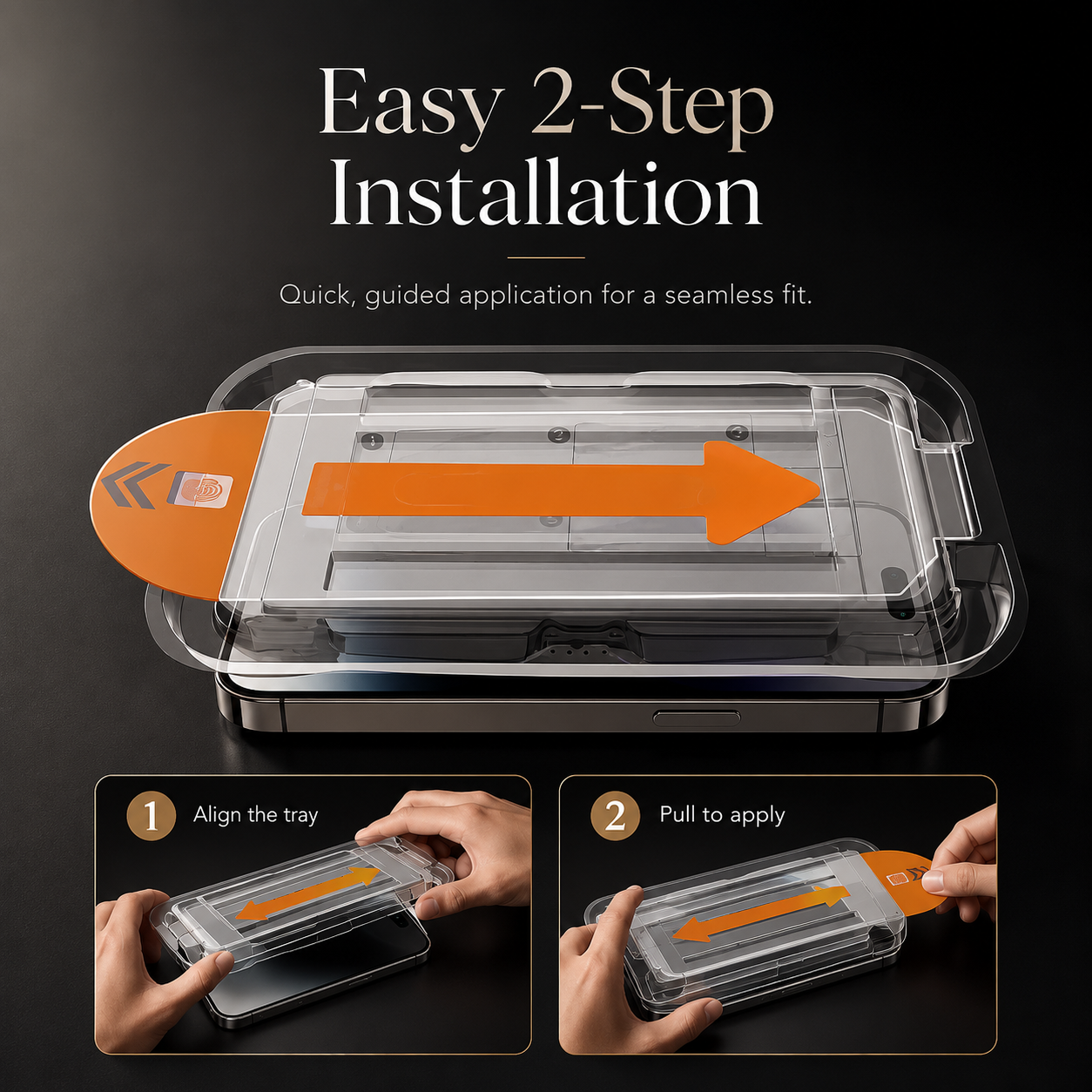 Premium iPhone Screen Protector Tempered Glass HD Clear Anti Fingerprint Scratch Resistant Bubble Free Shatterproof Ultra Thin Case Friendly Film