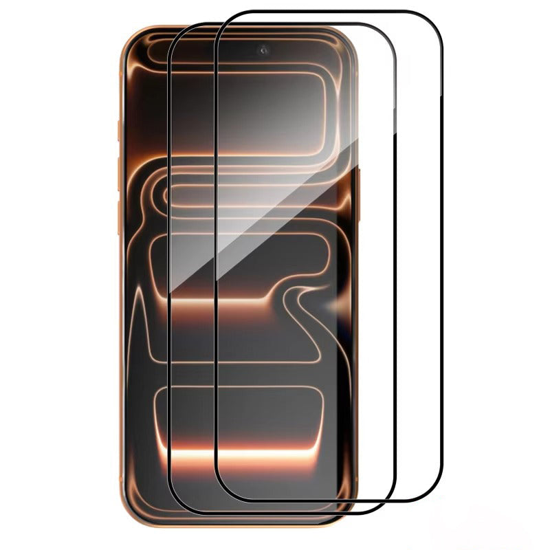 Premium iPhone Screen Protector Tempered Glass HD Clear Full Screen Coverage Anti Fingerprint Scratch Resistant Bubble Free Shatter Protection Ultra Thin Case Friendly