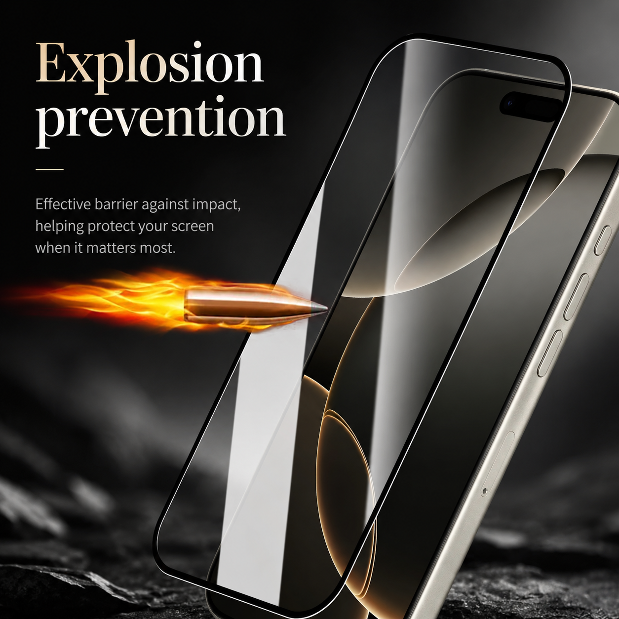 Premium iPhone Screen Protector Tempered Glass HD Clear Full Screen Coverage Anti Fingerprint Scratch Resistant Bubble Free Shatter Protection Ultra Thin Case Friendly