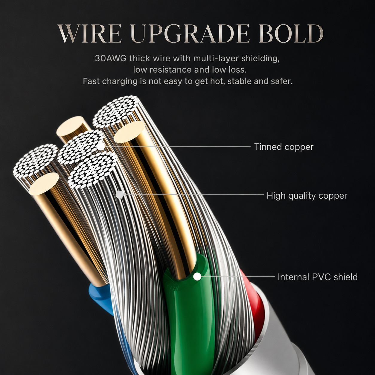Premium iPhone USB C Fast Charging Cable 35W PD Power Delivery Data Sync Cord Durable TPE TPU Construction Reliable Connector Flexible Secure Output