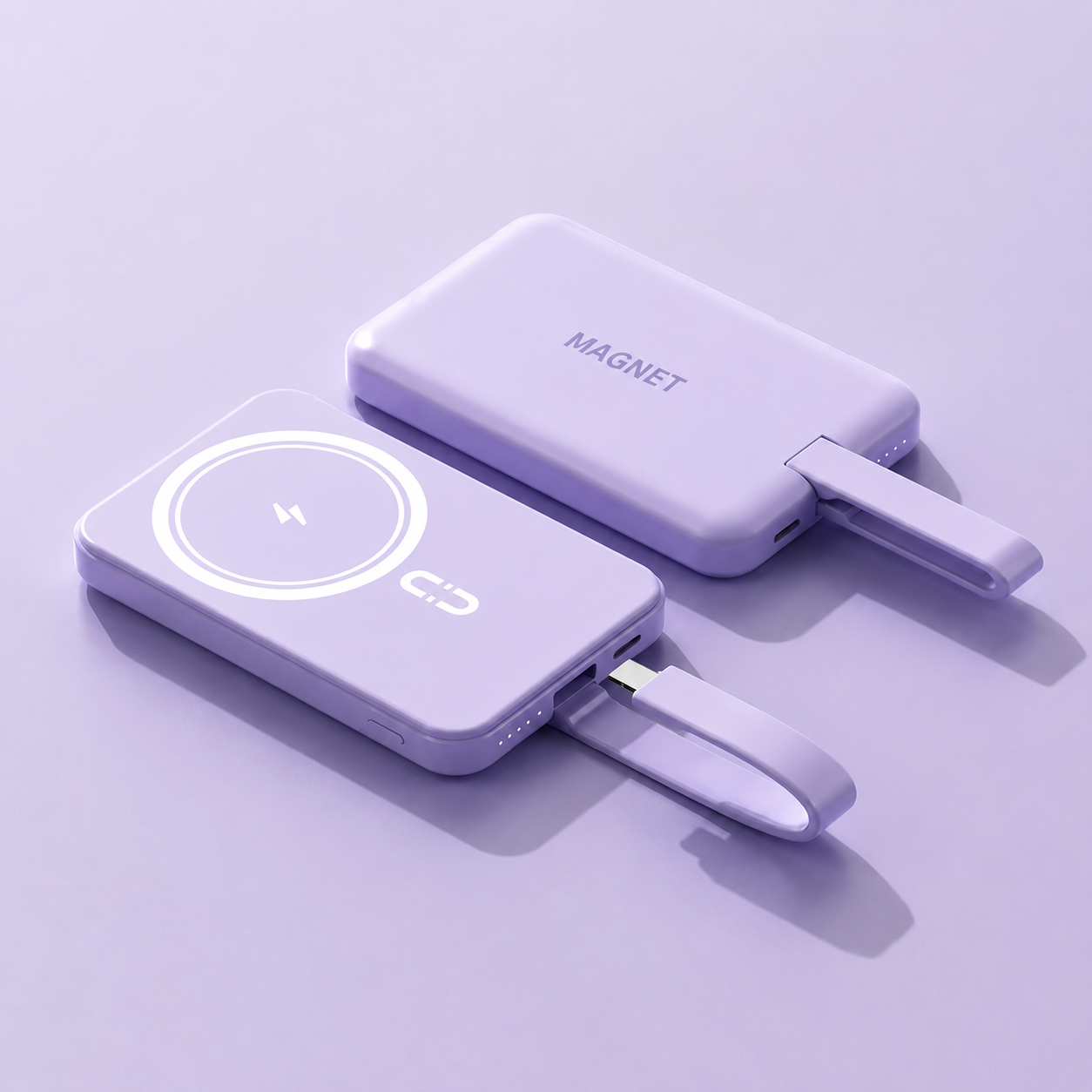 Premium iPhone Wireless Power Bank 23W Fast Charging Portable Battery LED Display Built In Cables Flashlight Hand Warmer Charger Emergency Utility